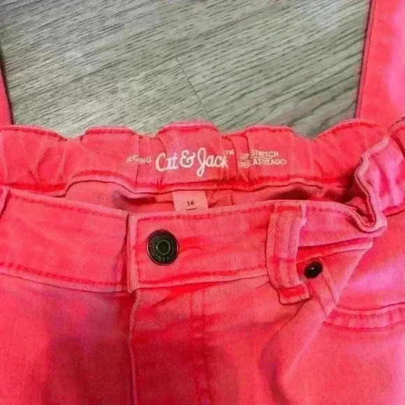 Neon coral Cat & Jack jeggings - Picture 3 of 5